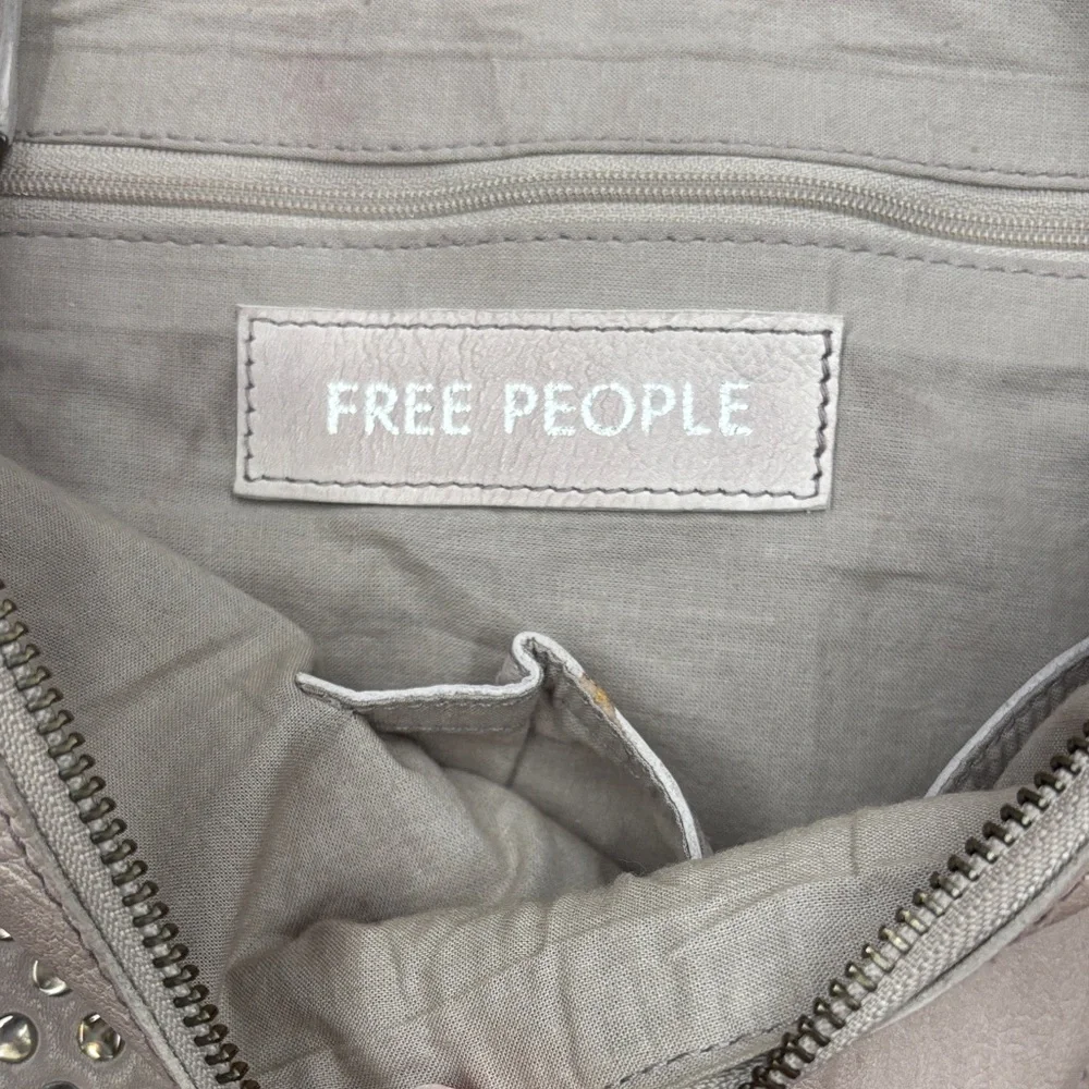 FREE PEOPLE Brand new genuine leather west side studded handbag purse - Picture 3 of 7